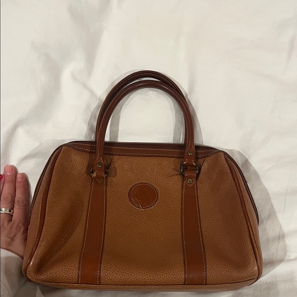 Liz Claiborne Tan and Brown Satchel